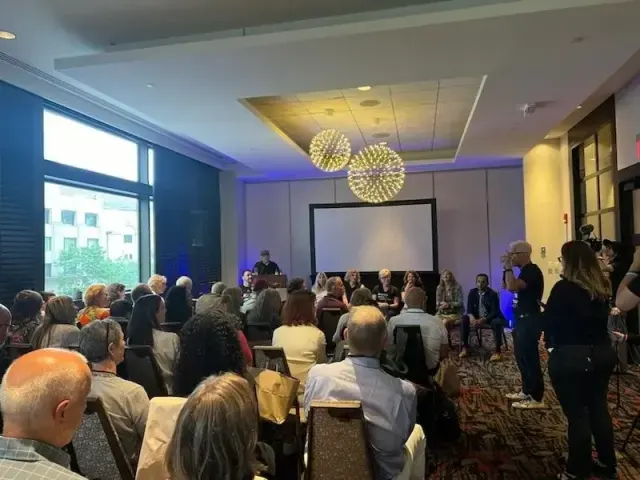 Chris Brandlin speaking to an audience